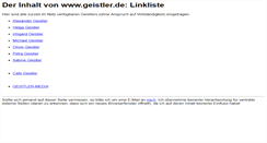 Desktop Screenshot of geistler.de